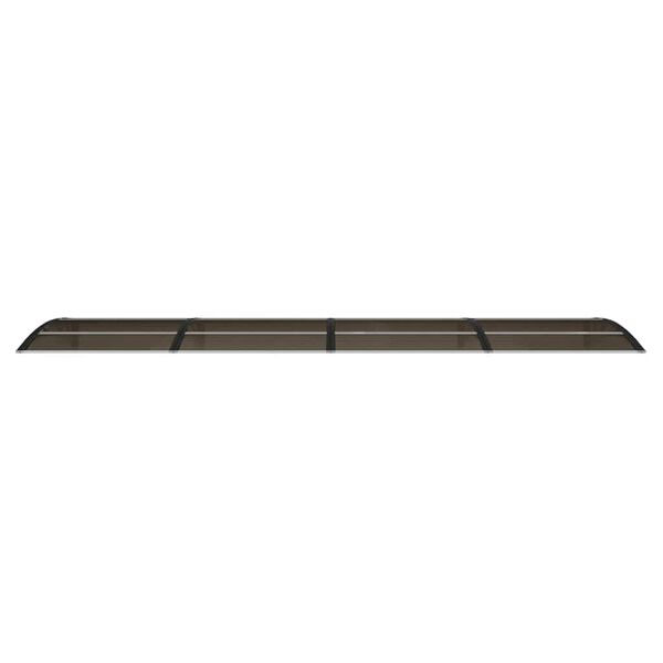 vidaXL T&uuml;rvordach Schwarz 400 x 100 cm Polycarbonat