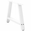 vidaXL Couchtischbeine A-Form 2 Stk. Wei&szlig; 70x(42-43) cm Stahl