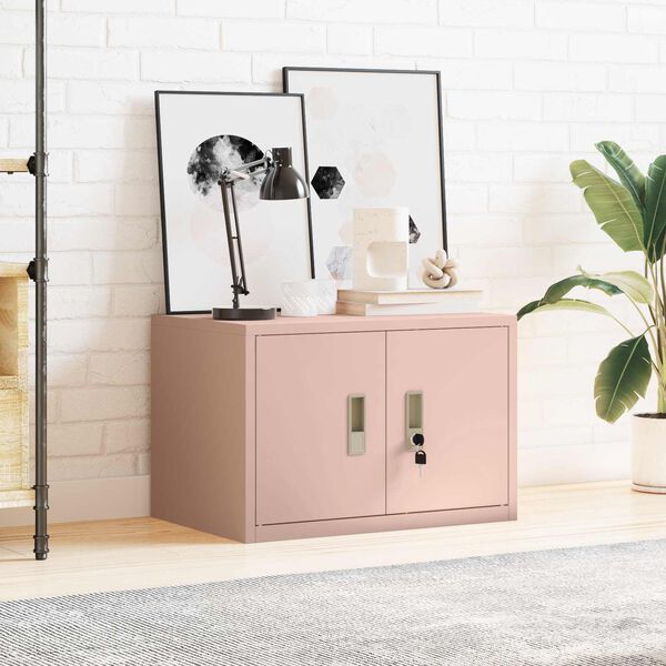 vidaXL Aufbewahrungsschrank Rosa 60 x 40 x 40 cm Stahl