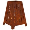 vidaXL Feuerstelle Braun 50 x 50 x 70 cm Wetterfeststahl