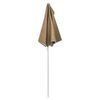 vidaXL Halb-Sonnenschirm mit Mast 180x90 cm Taupe