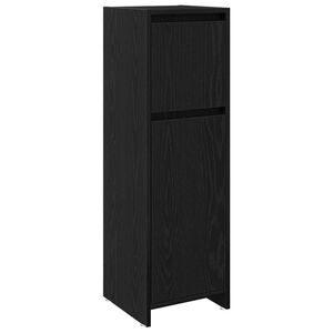 vidaXL Badezimmerschrank Schwarz Eichen-Optik 30 x 30 x 95 cm