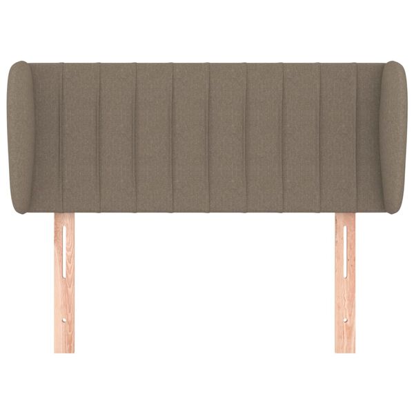 vidaXL Kopfteil mit Ohren Taupe 83x23x78/88 cm Stoff