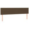 vidaXL Boxspringbett mit Matratze & LED Dunkelbraun 120x190 cm Stoff