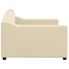 vidaXL Tagesbett Creme 90x200 cm Stoff
