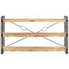 vidaXL B&uuml;cherregal 3 F&auml;cher 140x30x80 cm Mango Massivholz