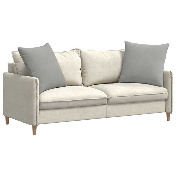vidaXL Sofakissen 2 St&uuml;ck Hellgrau 60 x 60 cm Stoff
