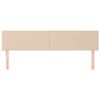 vidaXL Kopfteile 2 Stk. Cappuccino-Braun 100x5x78/88 cm Kunstleder