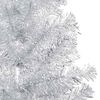 vidaXL K&uuml;nstlicher Weihnachtsbaum Beleuchtung & Kugeln Silber 240 cm