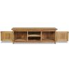 vidaXL TV-Schrank Massivholz Teak 120x30x40 cm