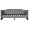 vidaXL Tagesbett USB Hellgrau Samt 90x200 cm