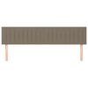vidaXL Kopfteile 2 Stk. Taupe 100x5x78/88 cm Stoff