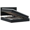 vidaXL Aufbewahrungsbett mit Matratze Schwarz 180 x 200 cm Samt