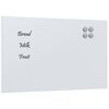 vidaXL Magnettafel Wandmontage Wei&szlig; 80x50 cm Hartglas