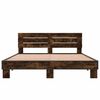vidaXL Bettgestell R&auml;uchereiche 150x200 cm Holzwerkstoff und Metall