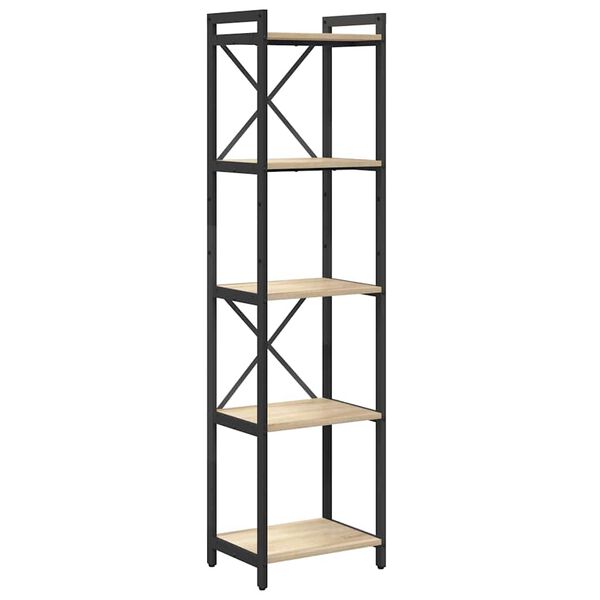 vidaXL B&uuml;cherregal Sonoma-Eiche 40 x 30 x 155 cm Holzwerkstoff