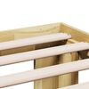 vidaXL Bettgestell ohne Matratze 180x200 cm Massivholz Eiche