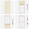 vidaXL Plissee Creme 95x200 cm Stoffbreite 94,4 cm Polyester
