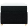 vidaXL Boxspringbett mit Matratze Schwarz 90x200 cm Stoff