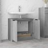 vidaXL Badschrank Grau Sonoma 64,5x33,5x59 cm Holzwerkstoff