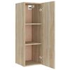vidaXL 4-tlg. TV-Schrank-Set Sonoma-Eiche Holzwerkstoff