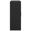 vidaXL Wandmontierter Schrank 2 pcs Schwarz Eichen-Optik Holzwerkstoff