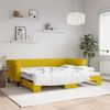 vidaXL Tagesbett Ausziehbar Gelb 90x200 cm Samt