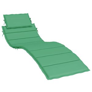 vidaXL Sonnenliegen-Auflage Gr&uuml;n 186x58x4 cm Oxford-Gewebe