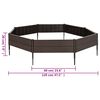 vidaXL Hochbeet 120x120x20 cm Polypropylen