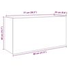vidaXL Bad-Wandschrank Wei&szlig; 80x25x40 cm Holzwerkstoff