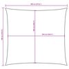 vidaXL Sonnensegel Oxford-Gewebe Quadratisch 7x7 m Taupe
