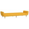 vidaXL Schlafsofa 2-Sitzer Gelb Stoff