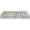 vidaXL Bettgestell mit Schubladen Betongrau 200x200 cm Holzwerkstoff