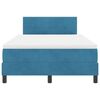 vidaXL Boxspringbett mit Matratze Dunkelblau 120 x 190 cm Samt
