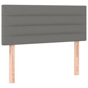 vidaXL Kopfteil Dunkelgrau 90x5x78/88 cm Stoff