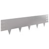 vidaXL Raseneinfassung 20 pcs 100 x 25 cm Stahl Silber
