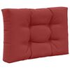 vidaXL Sofakissen f&uuml;r drau&szlig;en 3 pcs Weinrot Polyester