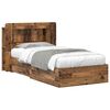 vidaXL Bettgestell mit Stauraum Altholz 80 x 200 cm Holzwerkstoff