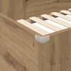 vidaXL Etagenbettgestell mit Schreibtisch Artisan-Eiche 90 x 190 cm