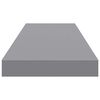 vidaXL Schweberegale 4 Stk. Grau 80x23,5x3,8 cm MDF