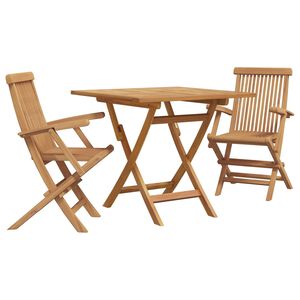 vidaXL Garten Essgruppe 3 pcs Braun Massivholz Akazie