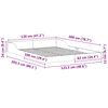 vidaXL Bettrahmen Braun 120 x 200 cm Massives Kiefernholz