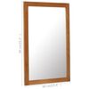 vidaXL Spiegel 60x90 cm Eiche Massivholz