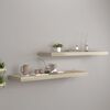 vidaXL Schweberegale 2 Stk. Eichen-Optik 90x23,5x3,8 cm MDF