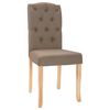 vidaXL Esszimmerst&uuml;hle 6 Stk. Taupe Stoff
