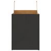 vidaXL Papiertragetaschen 250 Stk. mit Henkeln Schwarz 32x22x28 cm