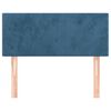 vidaXL Kopfteil Dunkelblau 100x5x78/88 cm Samt