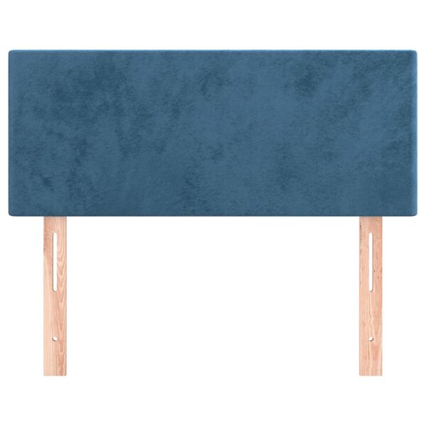 vidaXL Kopfteil Dunkelblau 100x5x78/88 cm Samt