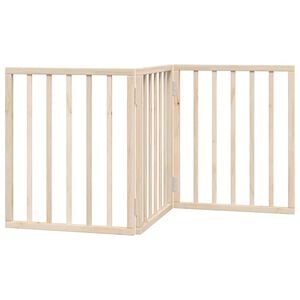 vidaXL Hundegitter Faltbar 3 Paneele 150 cm Pappelholz