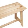 vidaXL Bank Outdoor Natur 119 x 47 x 35 cm Massives Kiefernholz